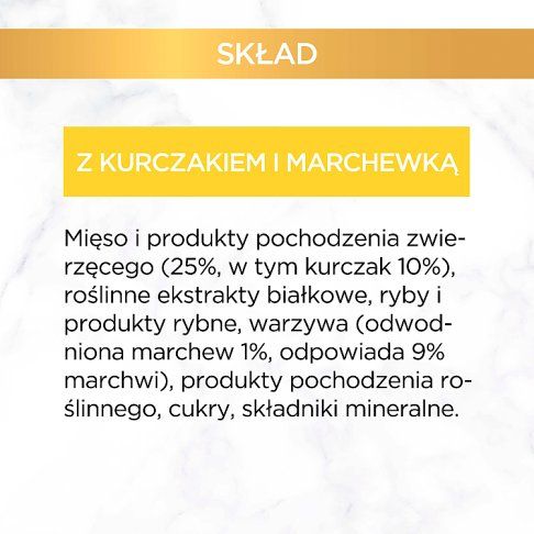 Karma dla kota mokra kurczak z march. Gourmet 85g widok 8