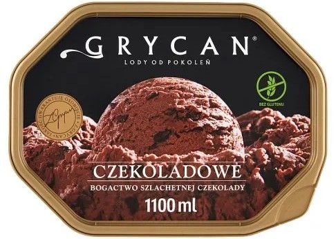 Lody Grycan czekoladowe 1,1l widok 1