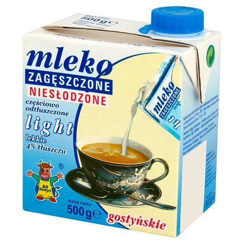 Mleko niesłodzone light SM Gostyń 500g widok 2