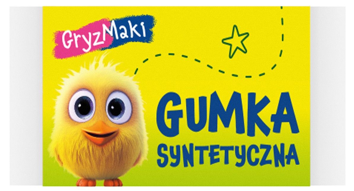 Zdjęcie produktu - Gumka do mazania biała/zapachowa mix Gryzmaki SZ26