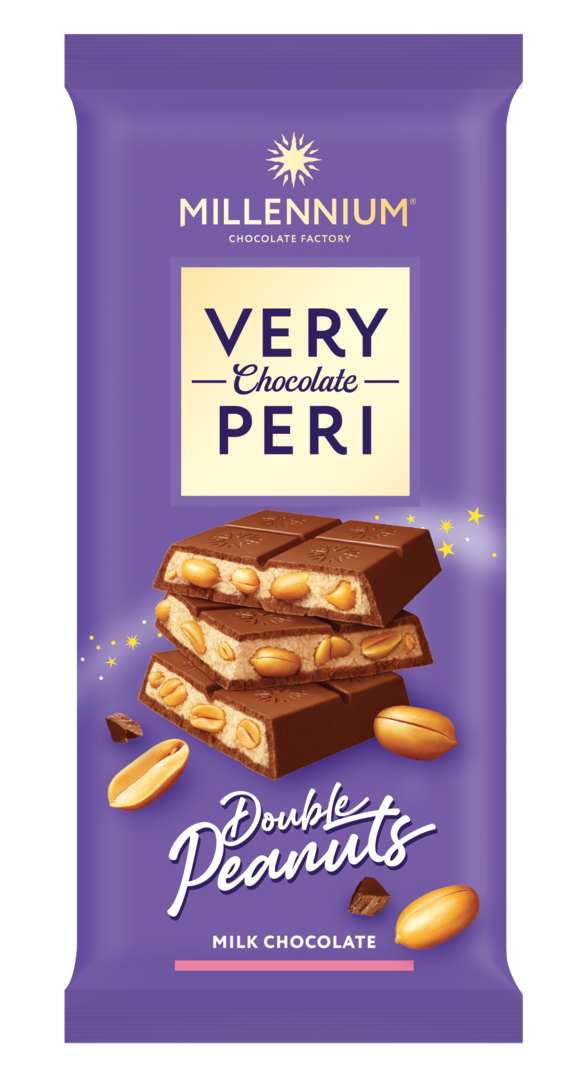 Czekolada mleczna double peanuts Millennium 105g widok 1