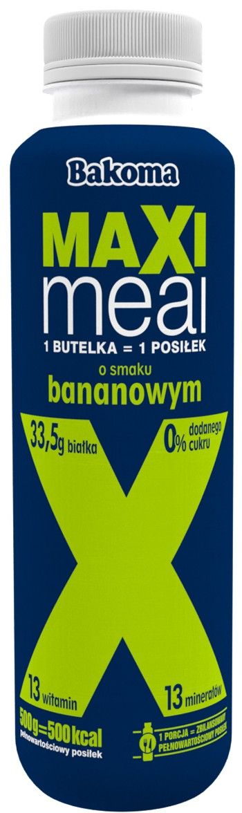Napój mleczny Maxi Meal Bakoma 500g mix widok główny 