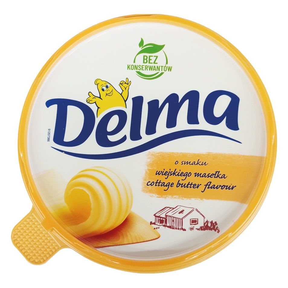 Margaryna Delma wiejskie masełko 450g widok 1