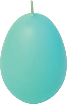 Świeca dekoracyjna jajko 6cm 7h widok główny
