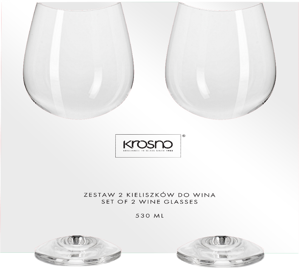 Zestaw kieliszków do wina Krosno 2x0,53l widok 1