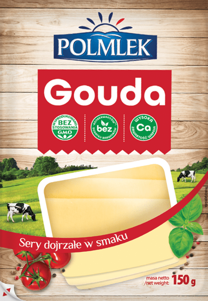 Ser Gouda Polmlek plastry 160g widok 1