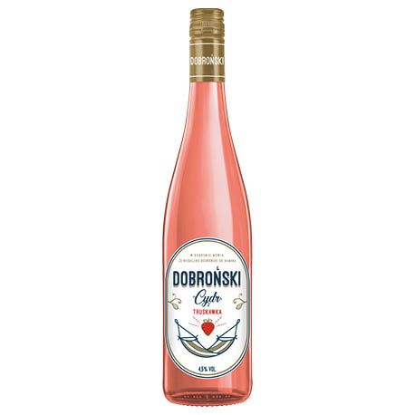 Cydr Dobroński truskawka 0,75l 4,5% widok 1