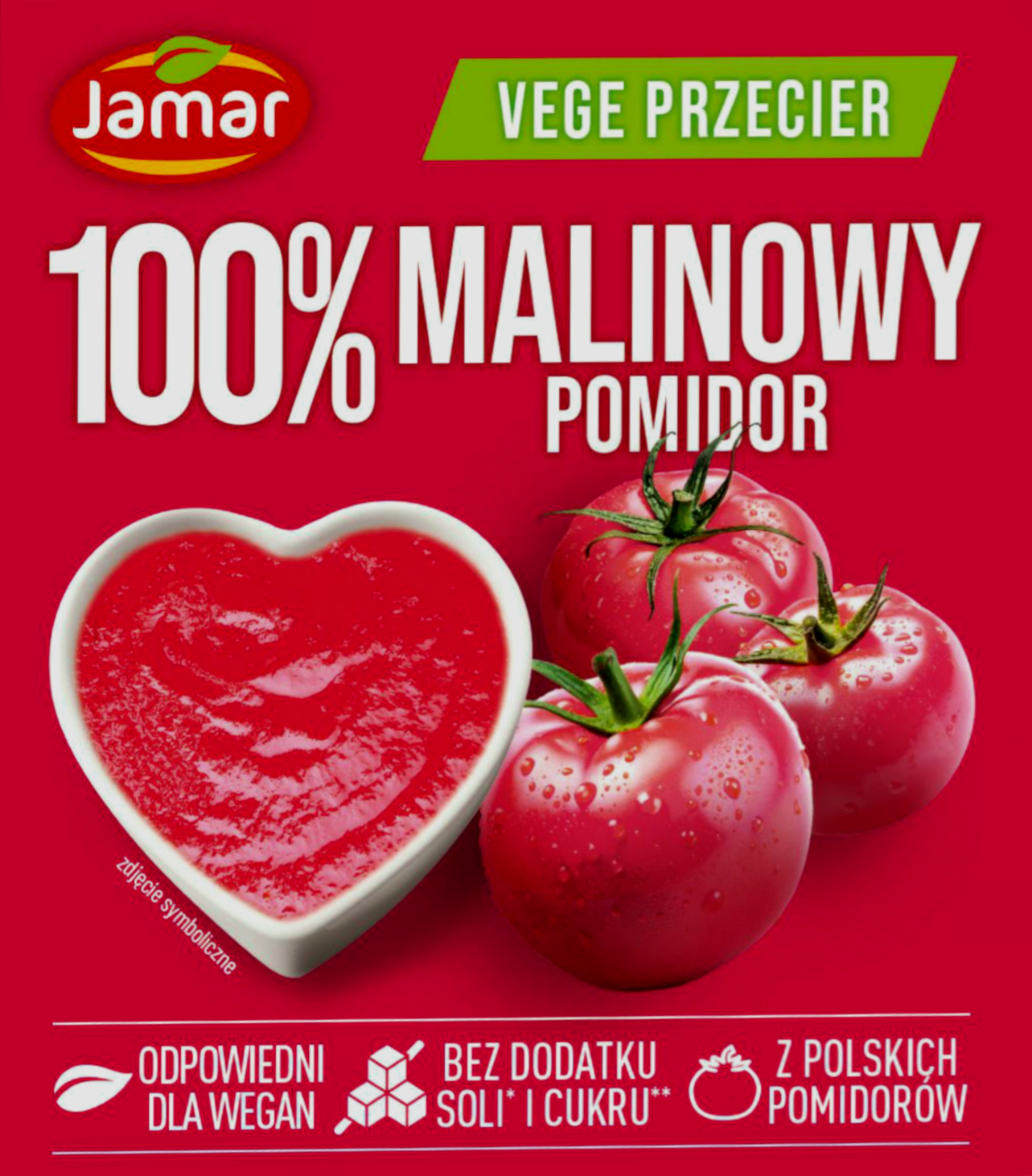 Przecier z pomidorów malinowych Jamar 500g widok 1