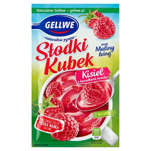 Kisiel Słodki Kubek malina Gellwe 28g widok 1