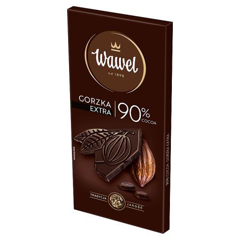 Czekolada extra gorzka 90% Wawel 90g widok 3
