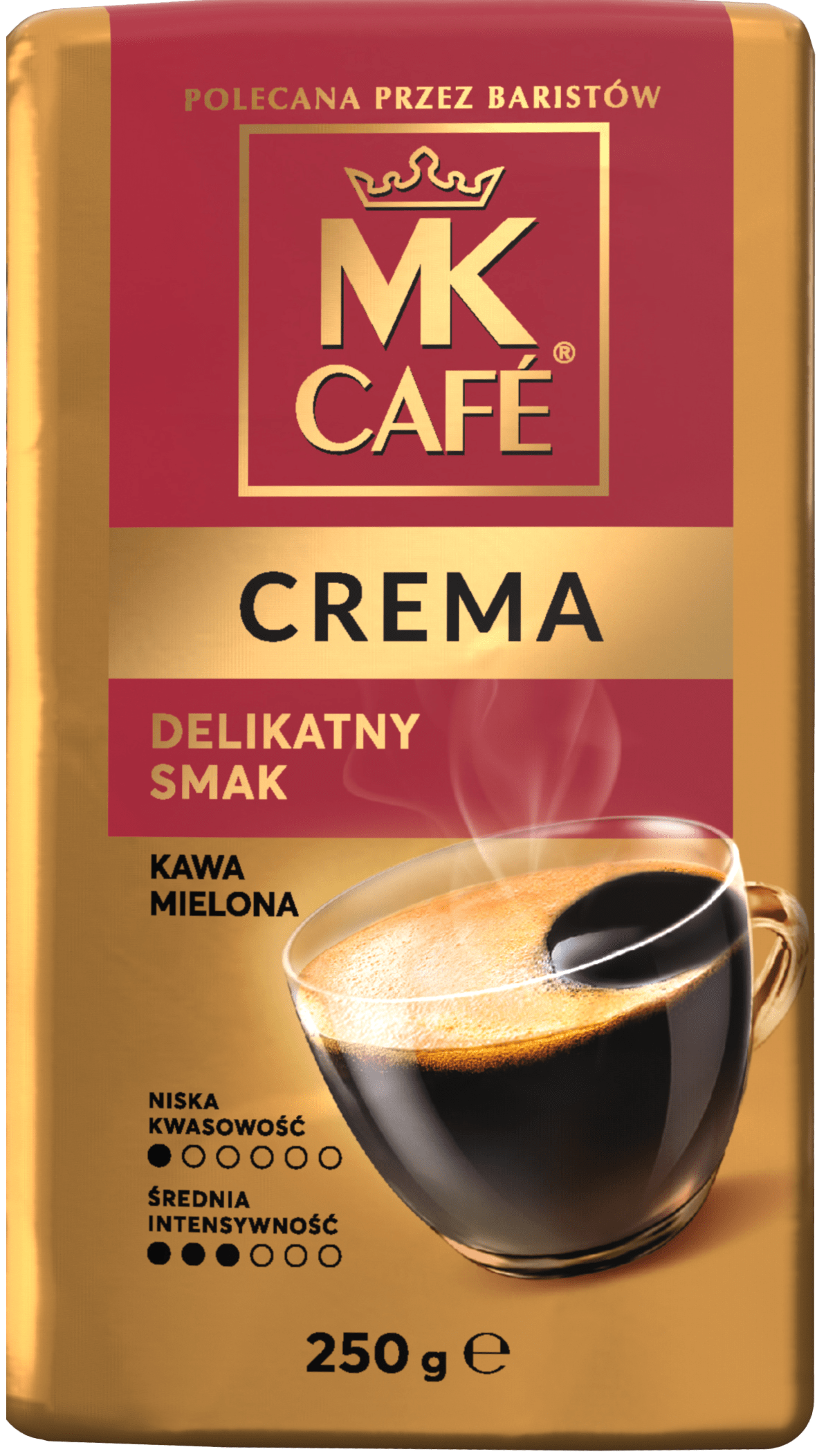 Kawa mielona MK Cafe Crema 250g widok główny 
