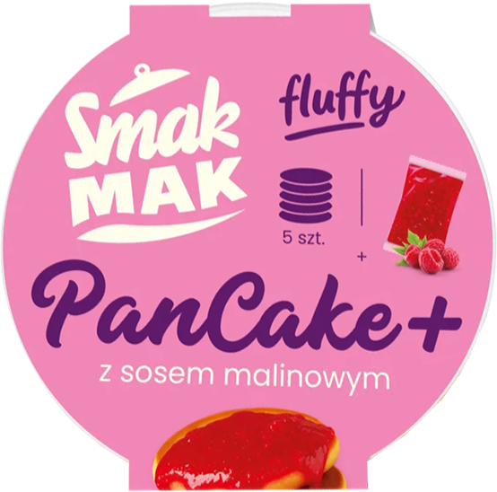 Pancakes z sosem malinowym Smakmak 125g widok główny