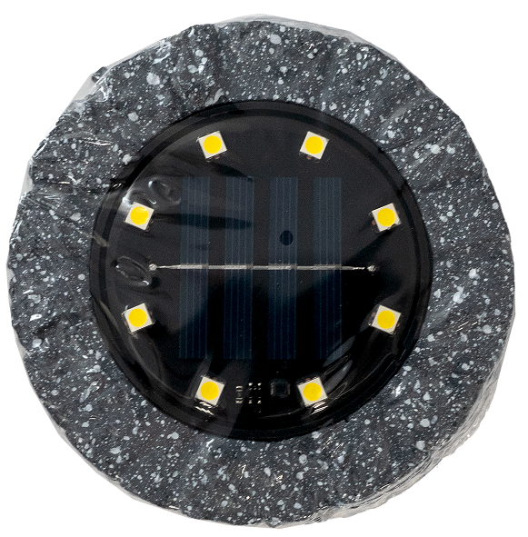 Lampa solarna gruntowa 8 LED mix O26 widok 1