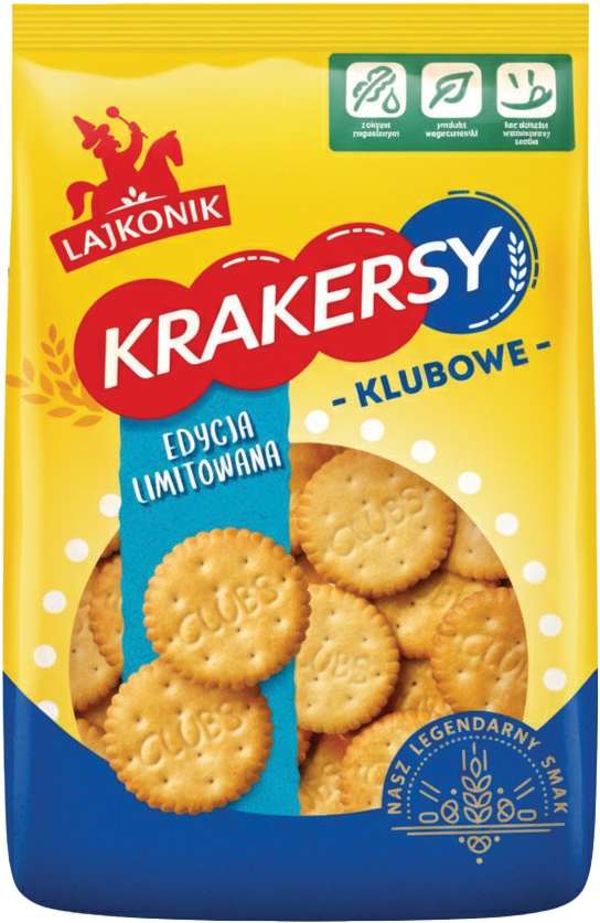 Krakersy klubowe Lajkonik 200g widok 1
