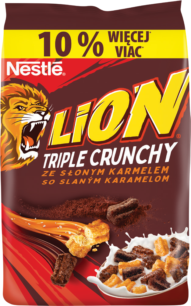 Płatki Kit Kat/Lion Triple Crunchy 385g mix