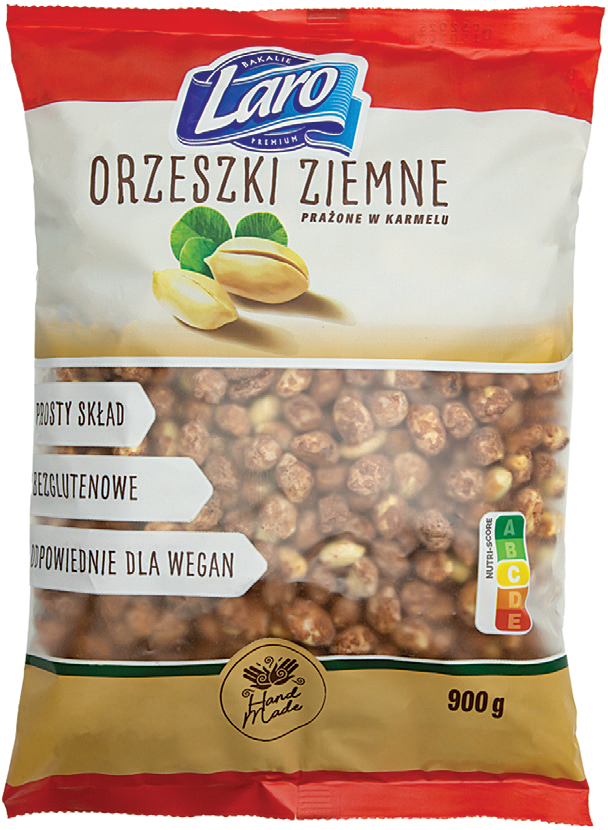 Orzeszki ziemne w karmelu Laro 900g widok główny