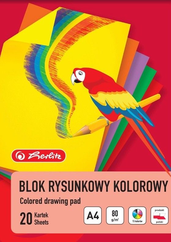 Blok tech/rys kol/biały extra A4 Herlitz mix SZ26 widok główny