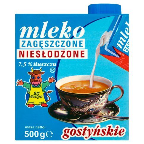 Mleko niesłodzone SM Gostyń 500g widok 1