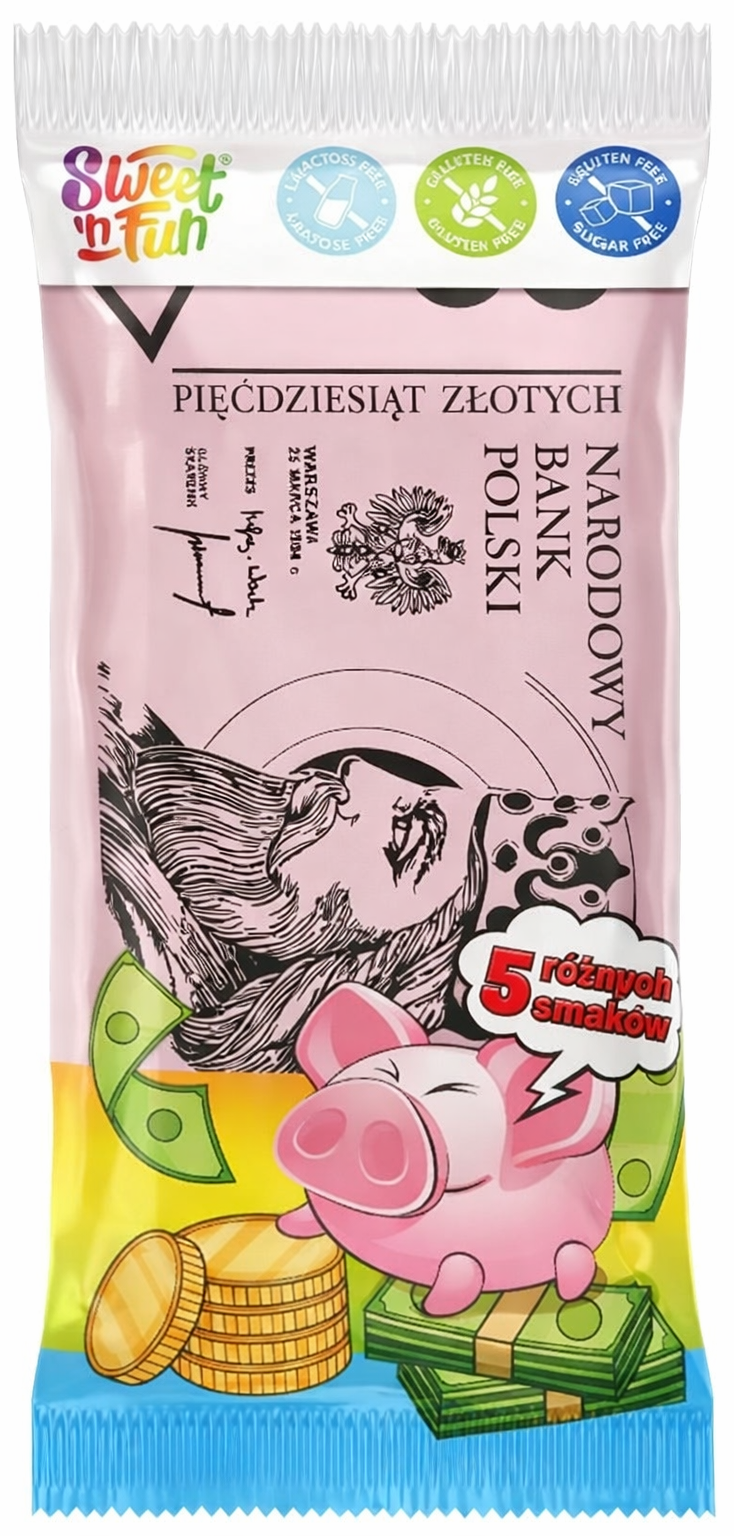 Banknoty jadalne z polskim nominałem Maxco 10g widok 1