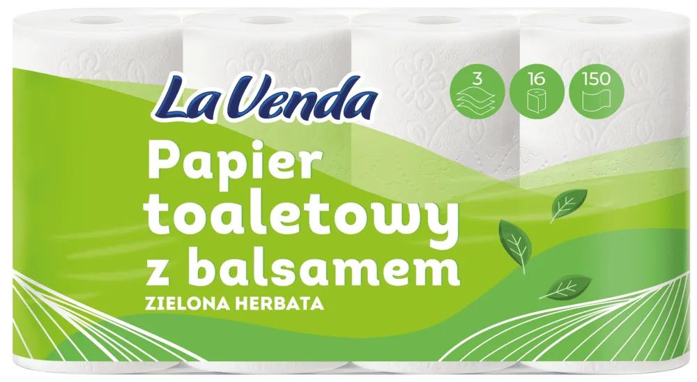 Papier toalet Lavenda zielona herbata A16x150l 3w widok 1