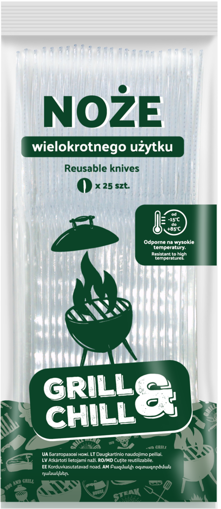Noże transp wielokrot użytku Grill&Chill 25szt widok 1
