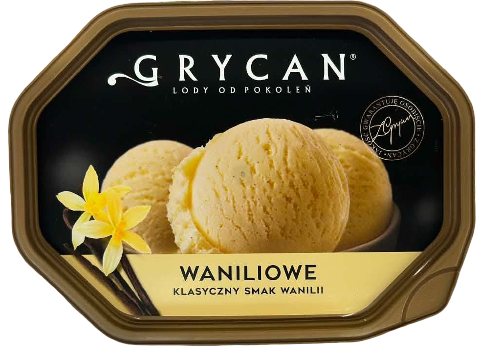 Lody Grycan waniliowe 1,1l widok główny