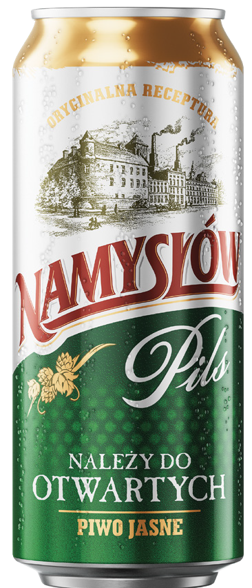 Piwo Namysłów pils 0,5l 5,8% puszka widok główny