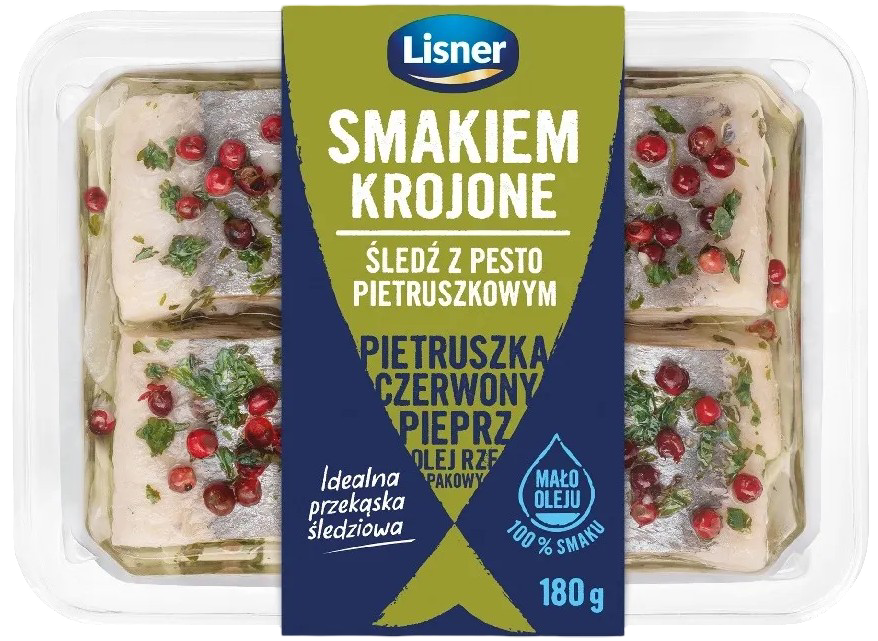 Śledzik smakiem krojone Lisner 180g mix widok 3