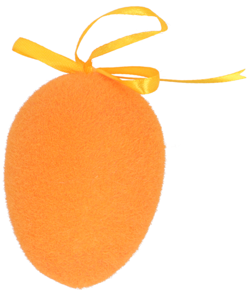 Zawieszka flokowana jajko 9cm WN26 widok 1