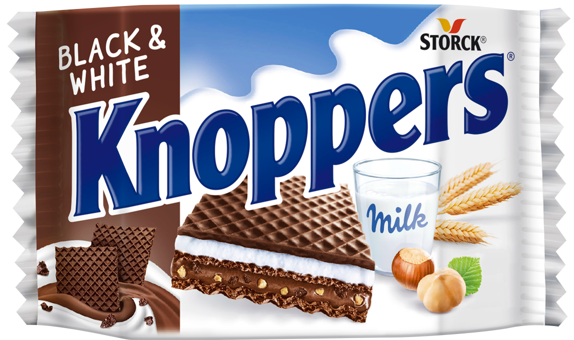Wafel Knoppers black&white 25g widok 1