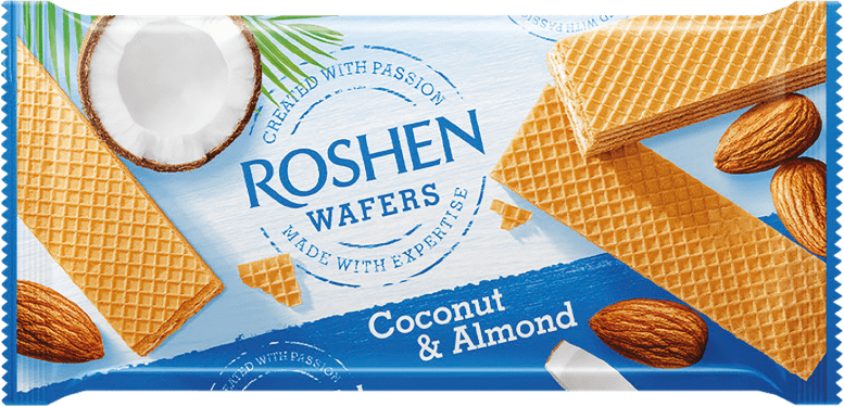 Wafle kokos/cytryna Roshen 216g mix widok główny