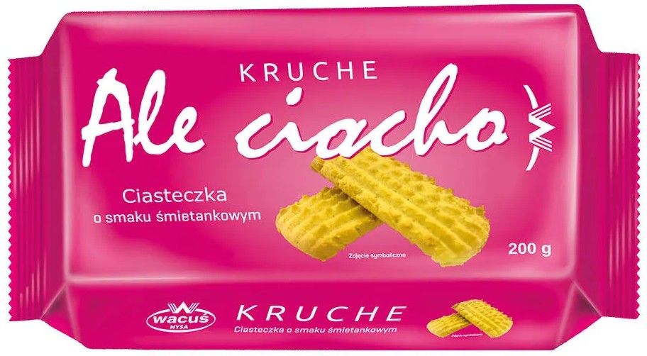 Ciastka kruche o smaku śmietankowym Wacuś 200g widok 1