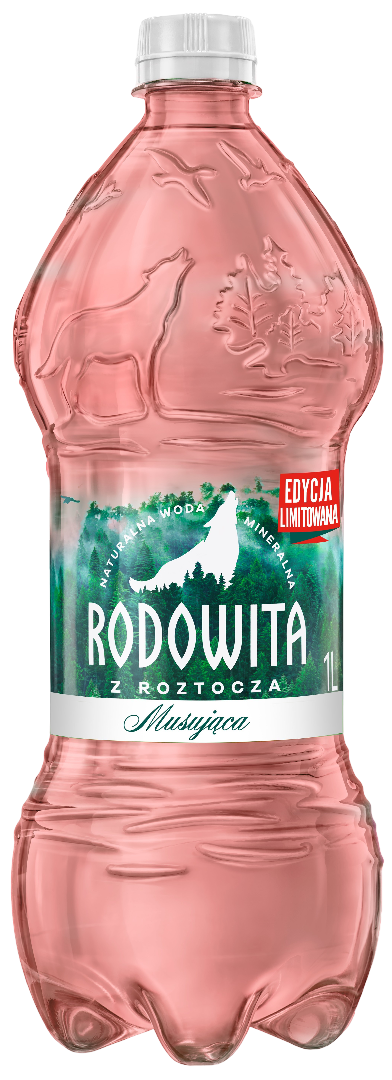 Woda musująca mineralna Rodowita 1l widok 1