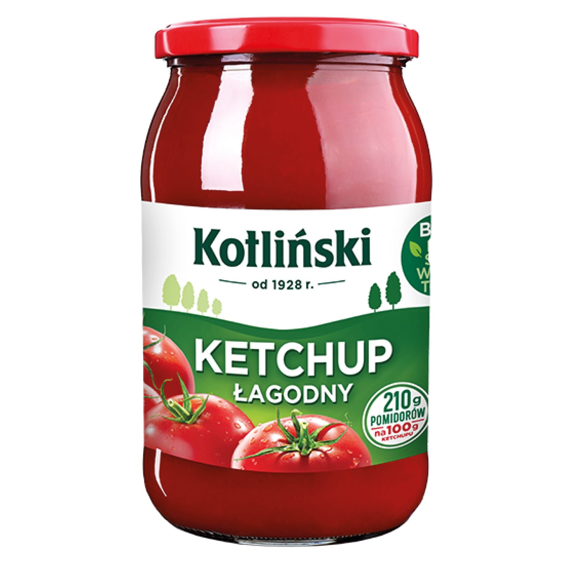 Ketchup łagodny Kotliński 910g widok 1