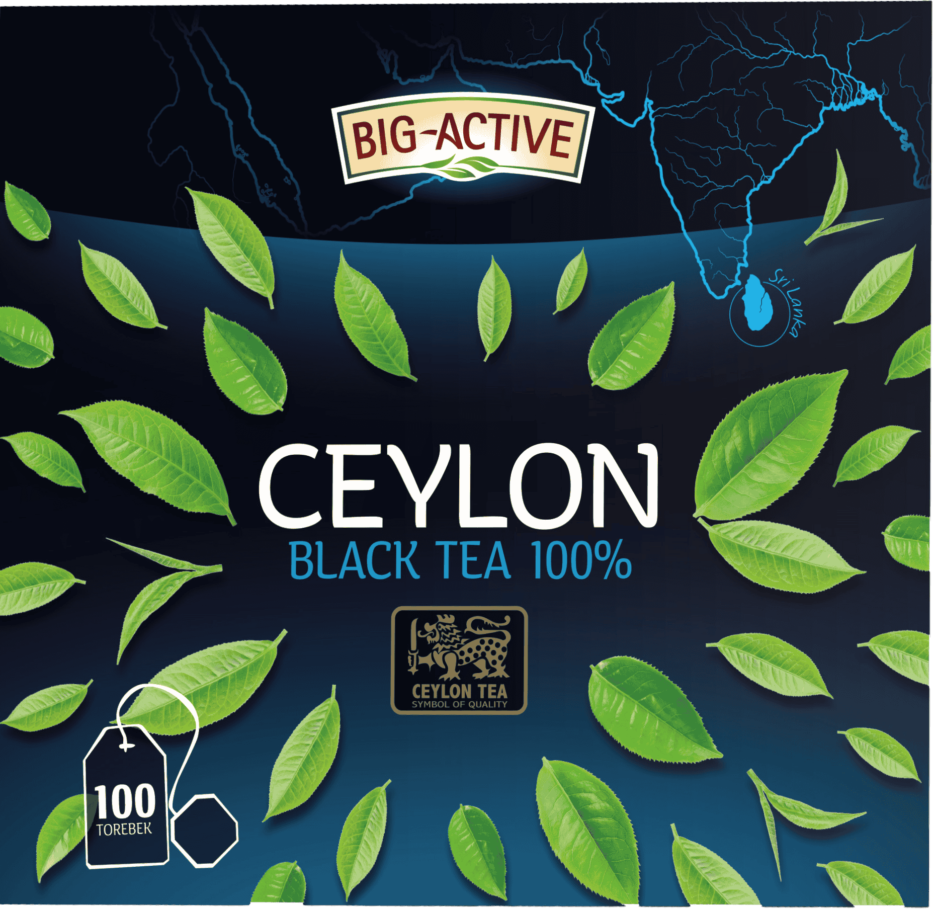 Herbata czarna Ceylon Big Active 100x1,5g widok 1