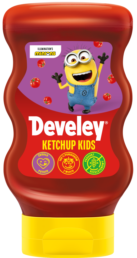 Ketchup kids Minionki Develey 273g widok 1