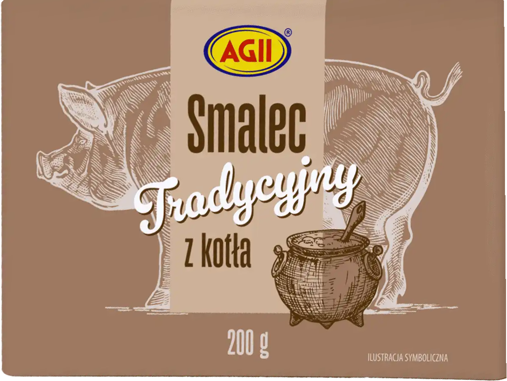 Smalec tradycyjny z kotła Agii 200g widok 1
