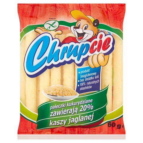 Pałeczki kukurydziane z kaszą jagl. Eurosnack 60g widok 1