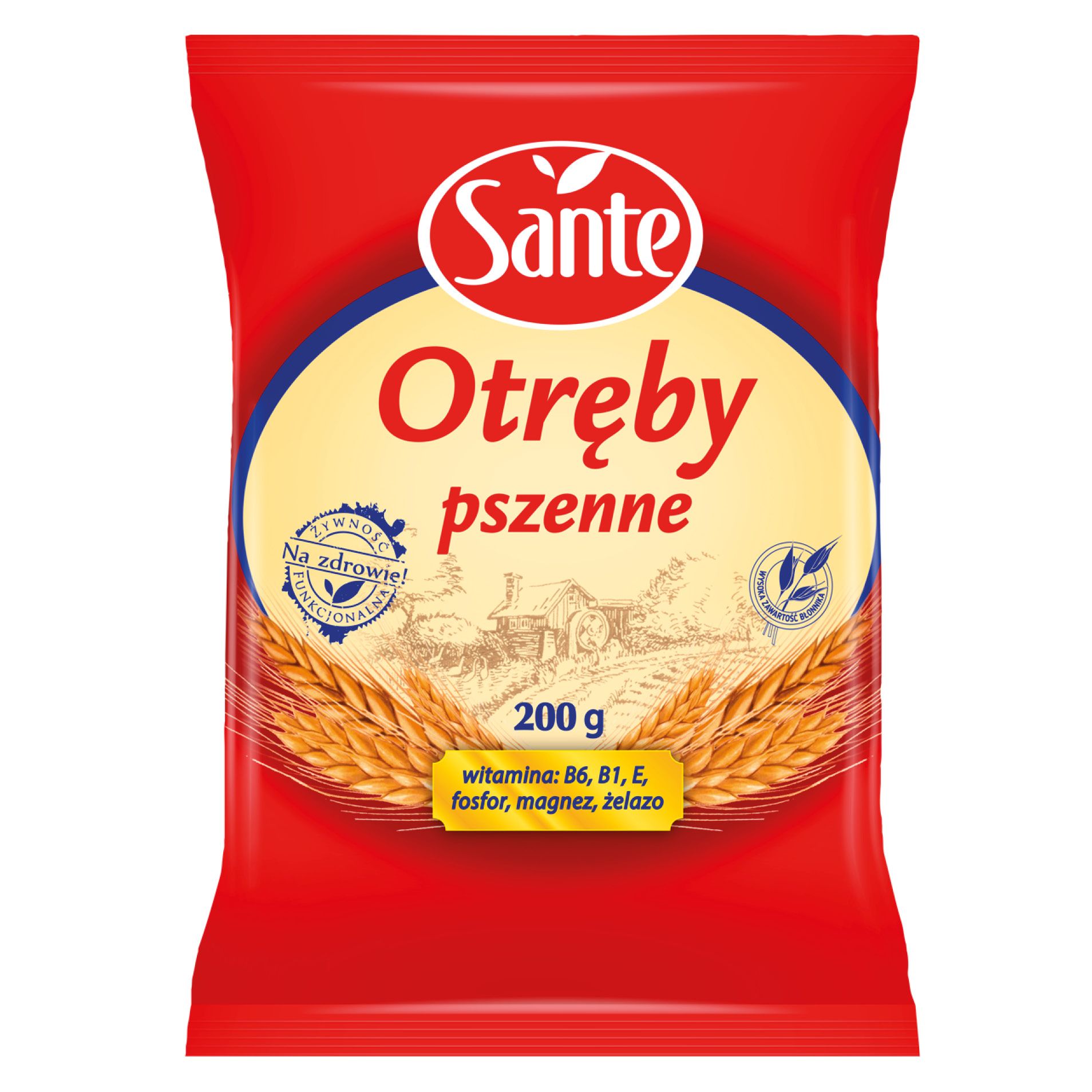 Otręby pszenne stabilizowane Sante 200g widok 1