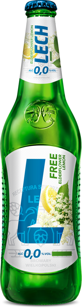 Piwo Lech Free elderflower lemon 0,5l 0% but. zw. widok 1