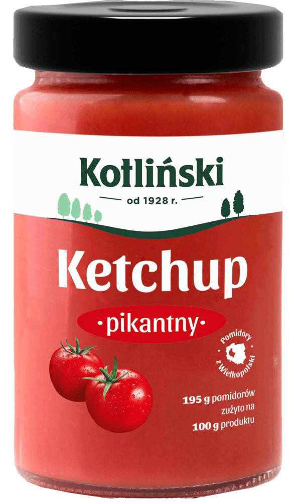 Ketchup pikantny Kotliński 320g widok 1