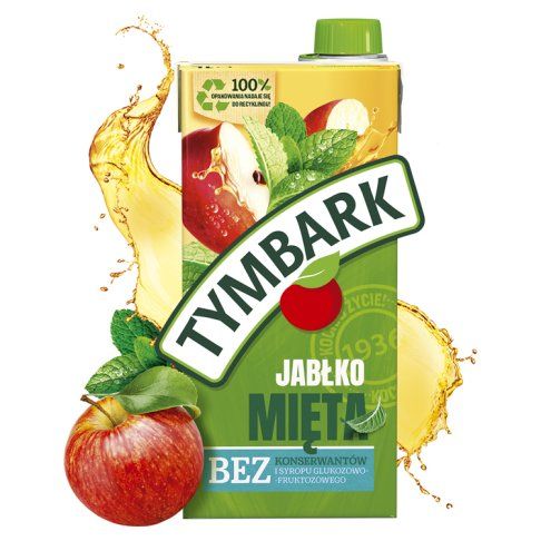 Napój niegaz. jabłko mięta Tymbark 1l widok 4