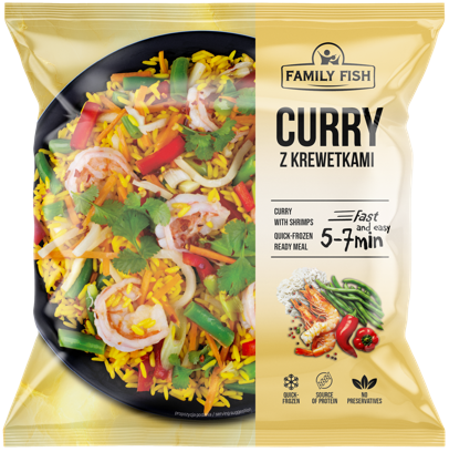 Curry z krewetkami Family Fish 500g widok 1