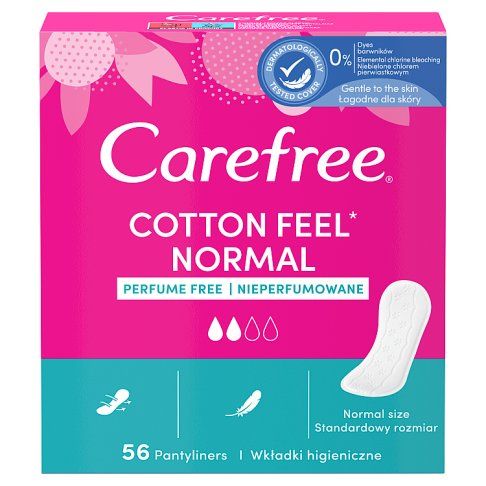 Wkładki Carefree cotton 56szt widok 1