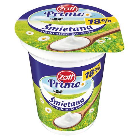Śmietana 18% Primo Zott 330g widok 1