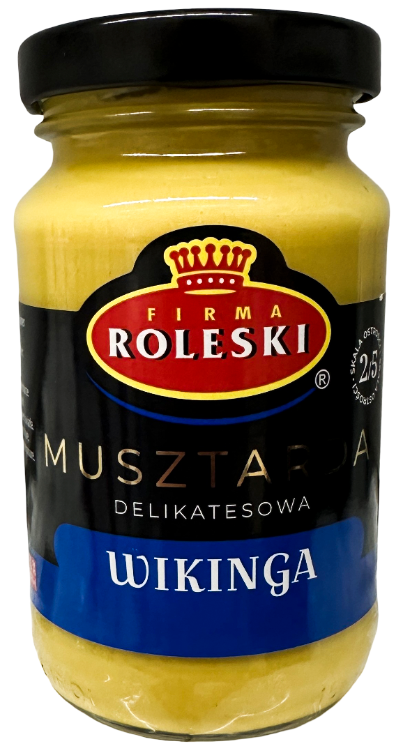 Musztarda delikatesowa wikinga Roleski 210g widok 1