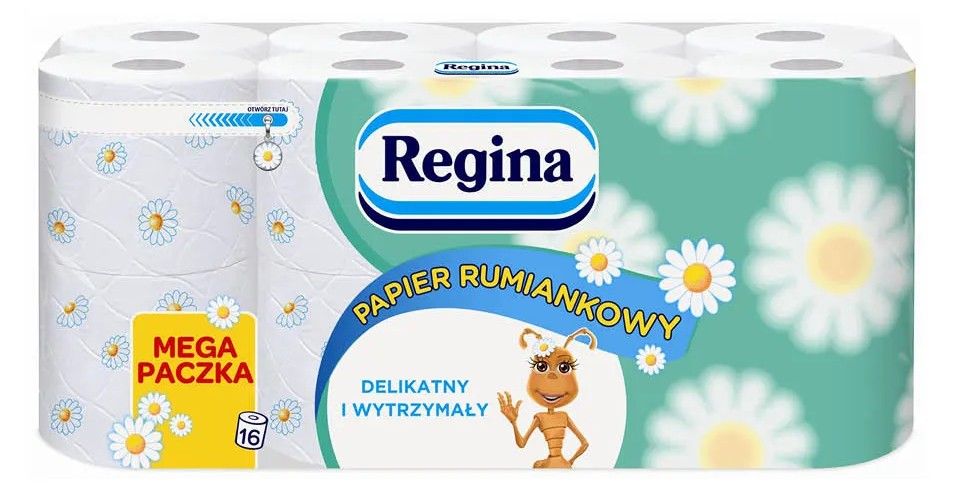 Papier toalet. Regina rumiankowy A16x150l 3w 18.4m widok główny 