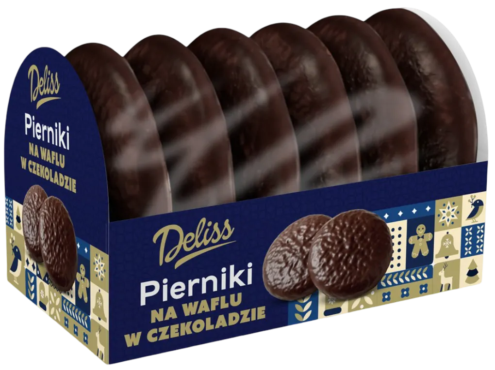 Pierniki w czekoladzie na waflu Deliss 200g widok 1