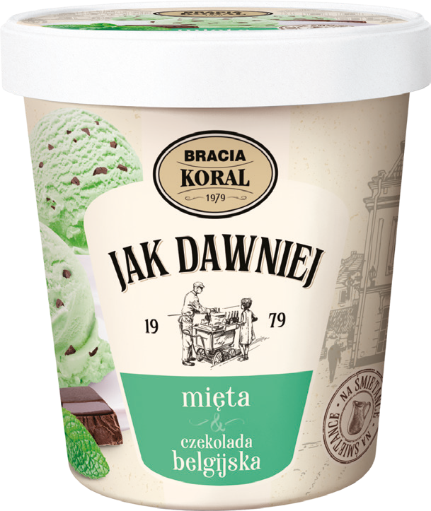 Lody mięta czekolada Bracia Koral 450ml widok główny