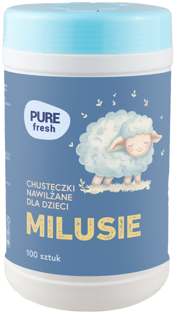 Chusteczki nawilżane dziecięce Pure Fresh 100szt widok 1